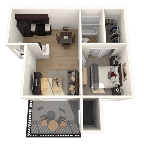 1 Bedroom 1 Bathroom 483 Sqft at Orchard on Gilbert Apartments in Arizona